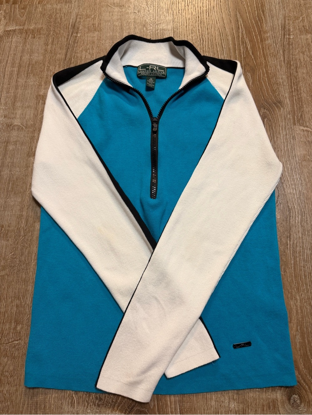 Polo Ralph Lauren L-RL Lauren Active Women’s Medium 100% Cotton Quarter-Zip